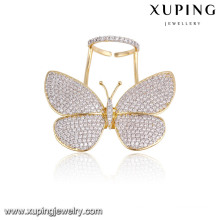 Moda elegante multicolor CZ mariposa anillo de dedo de la joyería para mujeres-13783